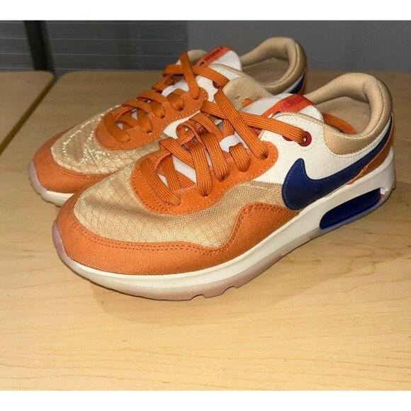 NEW NO BOX Youth 4.5 Nike Air Max Motif "Sesame/Game Royal/Hot Curry" MSRP $120 - Picture 1 of 7